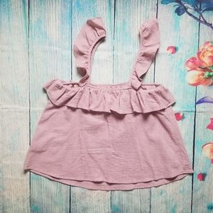 Sienna Sky dust pink crop top size L